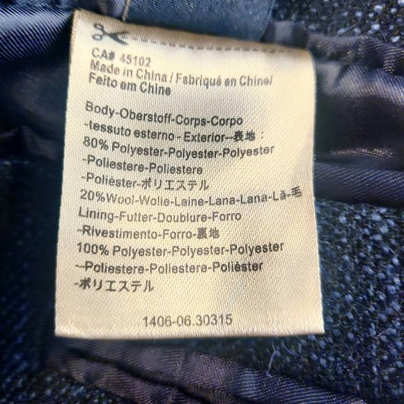 Scotch & Soda Amsterdam Blauw Mens Blue 2 Button Poly Wool Blend Blazer XL/52 - Picture 11 of 12